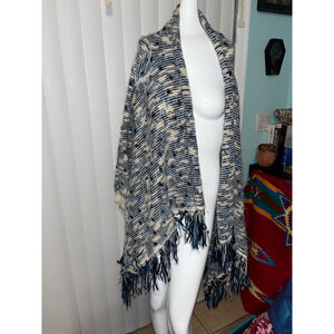 Women's YAIRA Cardigan Size L Blue White
